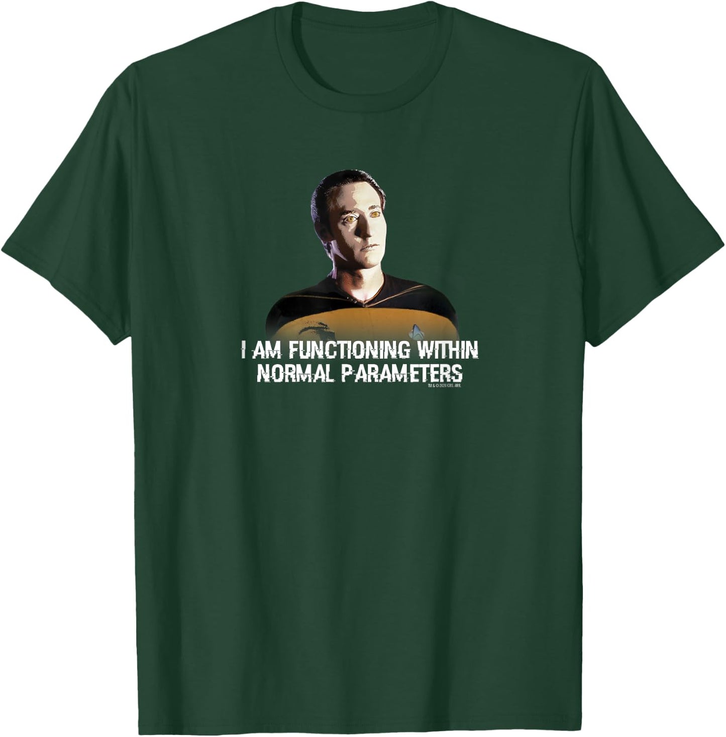 Star Trek: The Next Generation Data Parameters T-Shirt - T-Shirt | Forest