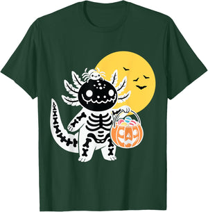 Halloween Horror Axolotl Kawaii Anime Funny Women Men Kids T-Shirt - T-Shirt | Forest