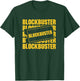 Blockbuster Repeating Logo with Ticket T-Shirt - T-Shirt | Forest