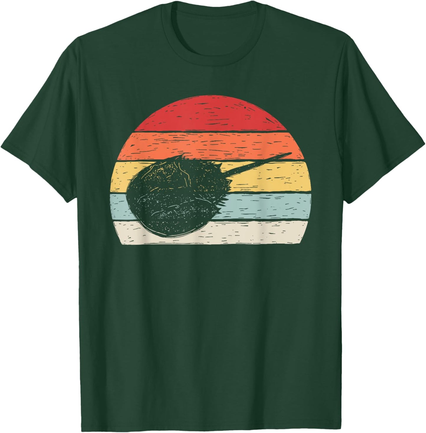 Vintage Retro Horseshoe Crab T-Shirt - T-Shirt | Forest