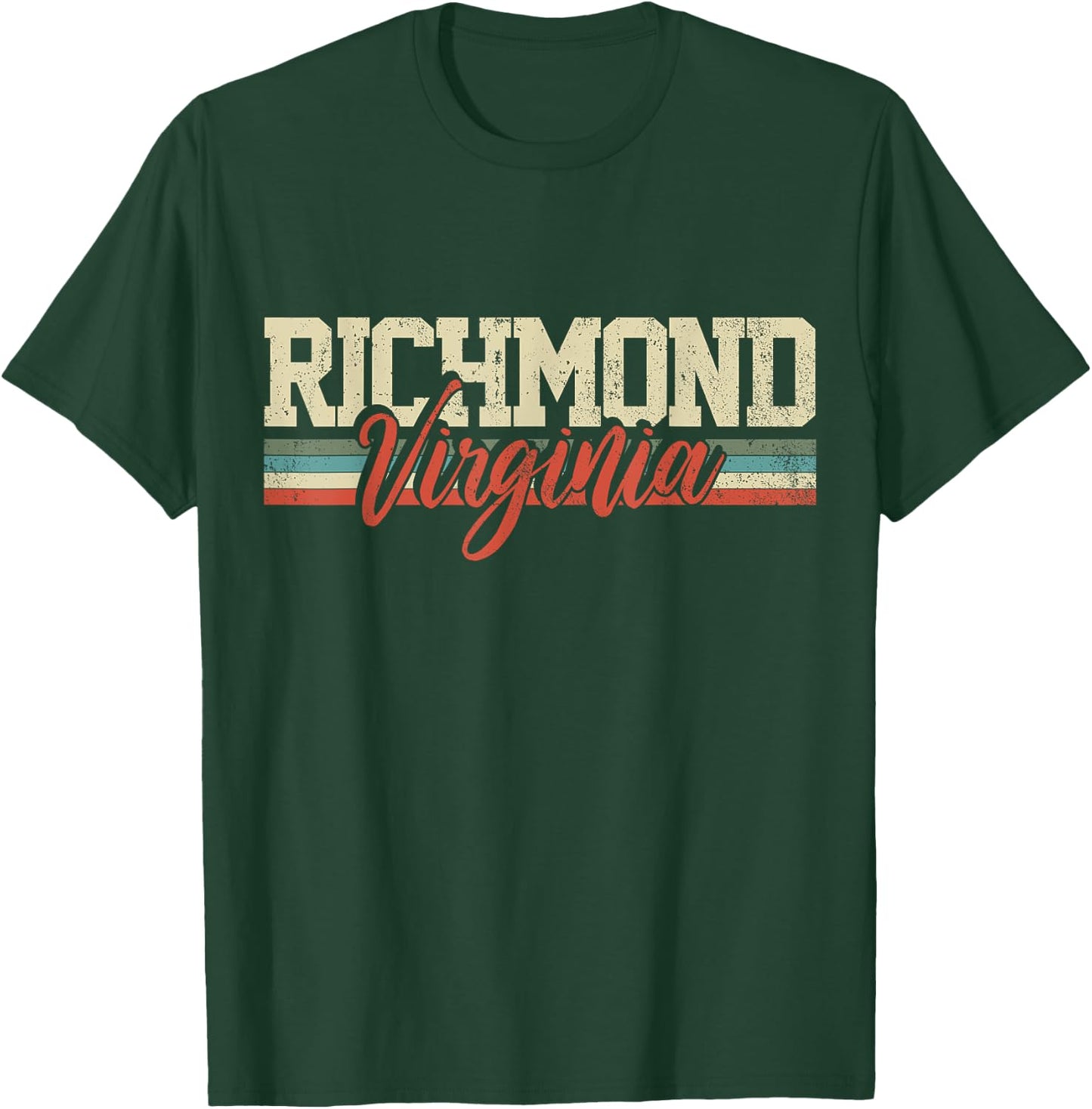 Richmond Virginia Retro Vintage T-Shirt - T-Shirt | Forest