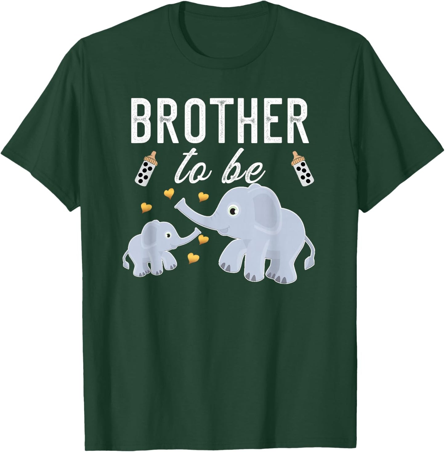 Brother To Be Elephant Baby Shower Brother Gift Cute T-Shirt - T-Shirt | Forest