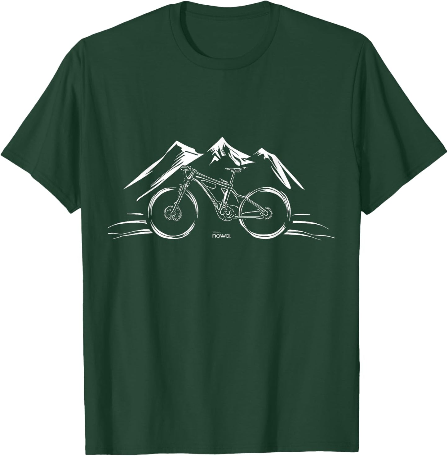 Cycling Racing Bicycle Motivation Mountain Bike Climbing T-Shirt - T-Shirt | Forest