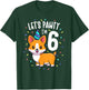 6 Years Old Corgi Dog Lover 6th Birthday Party Outfit Kid T-Shirt - T-Shirt | Forest