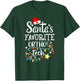 Christmas Orthopedic Technician Santa's Favorite Ortho Tech T-Shirt - T-Shirt | Forest