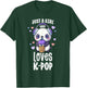 Just A Girl Who Loves K-Pop Shirt Gift Kawaii Boba and Kpop T-Shirt - T-Shirt | Forest