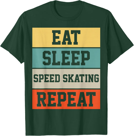 Figure Skating Skater Retro Vintage Gift T-Shirt - T-Shirt | Forest