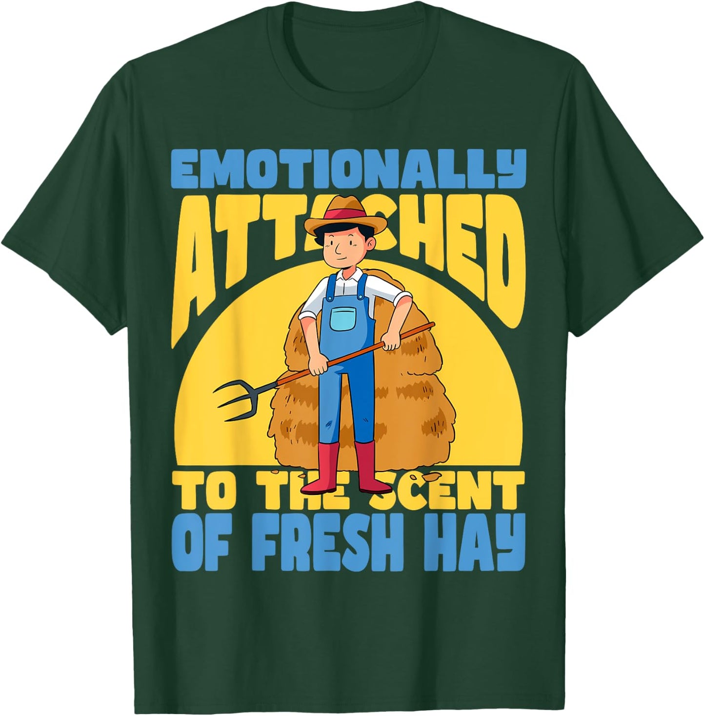 Fresh Hay Bale Lovers Funny Quote For Farmers Baling Hay T-Shirt - T-Shirt | Forest