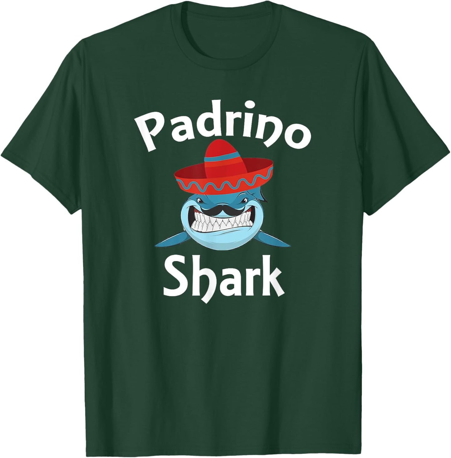 Padrino Shark Funny Spanish Godfather T-Shirt - T-Shirt | Forest