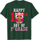 Happy 100th Day Of First Grade Owl Cute Teacher Student Girl T-Shirt - T-Shirt | Forest