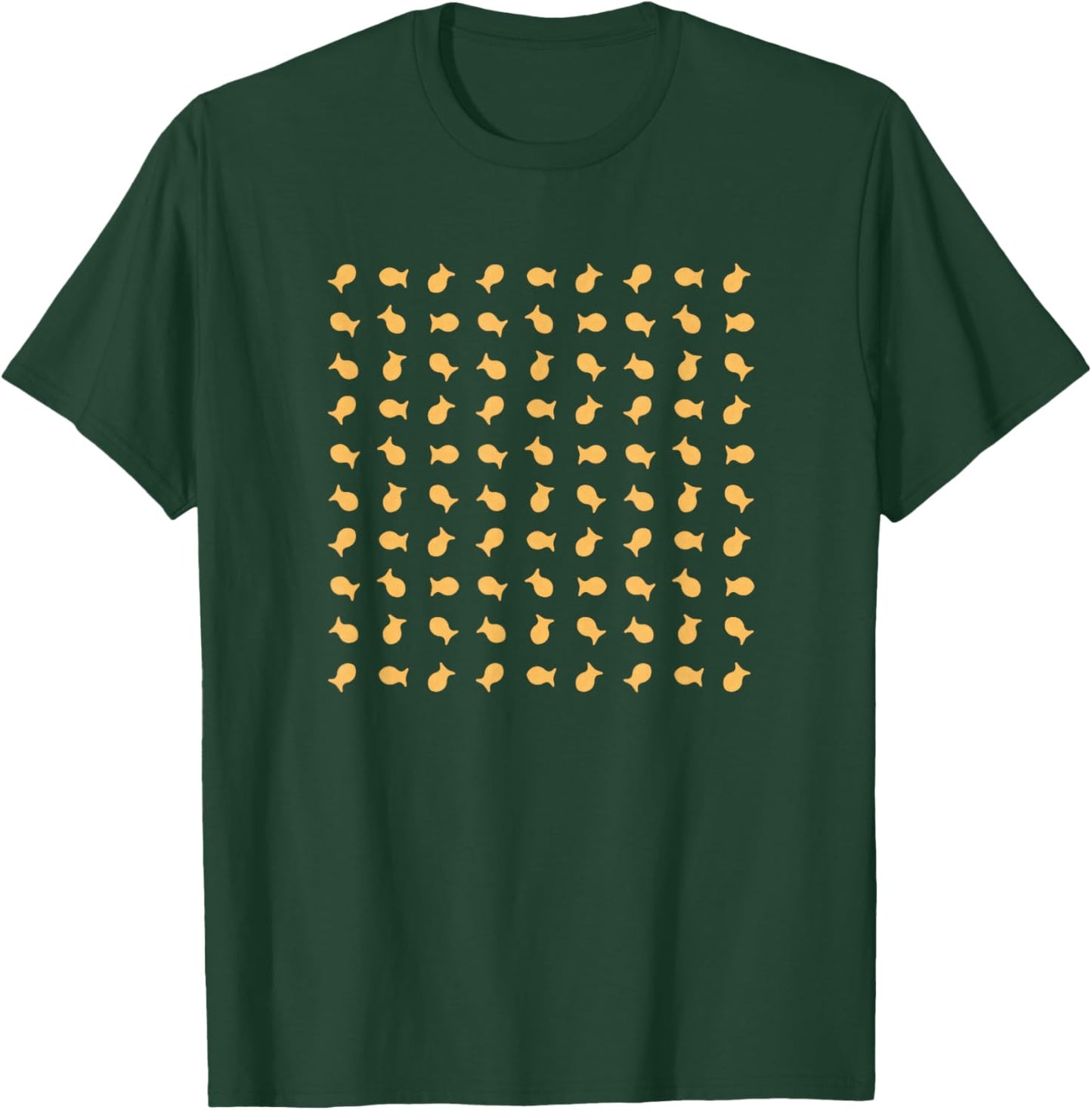 Goldfish Crackers Pattern Funny Goldfish Cracker T-Shirt - T-Shirt | Forest