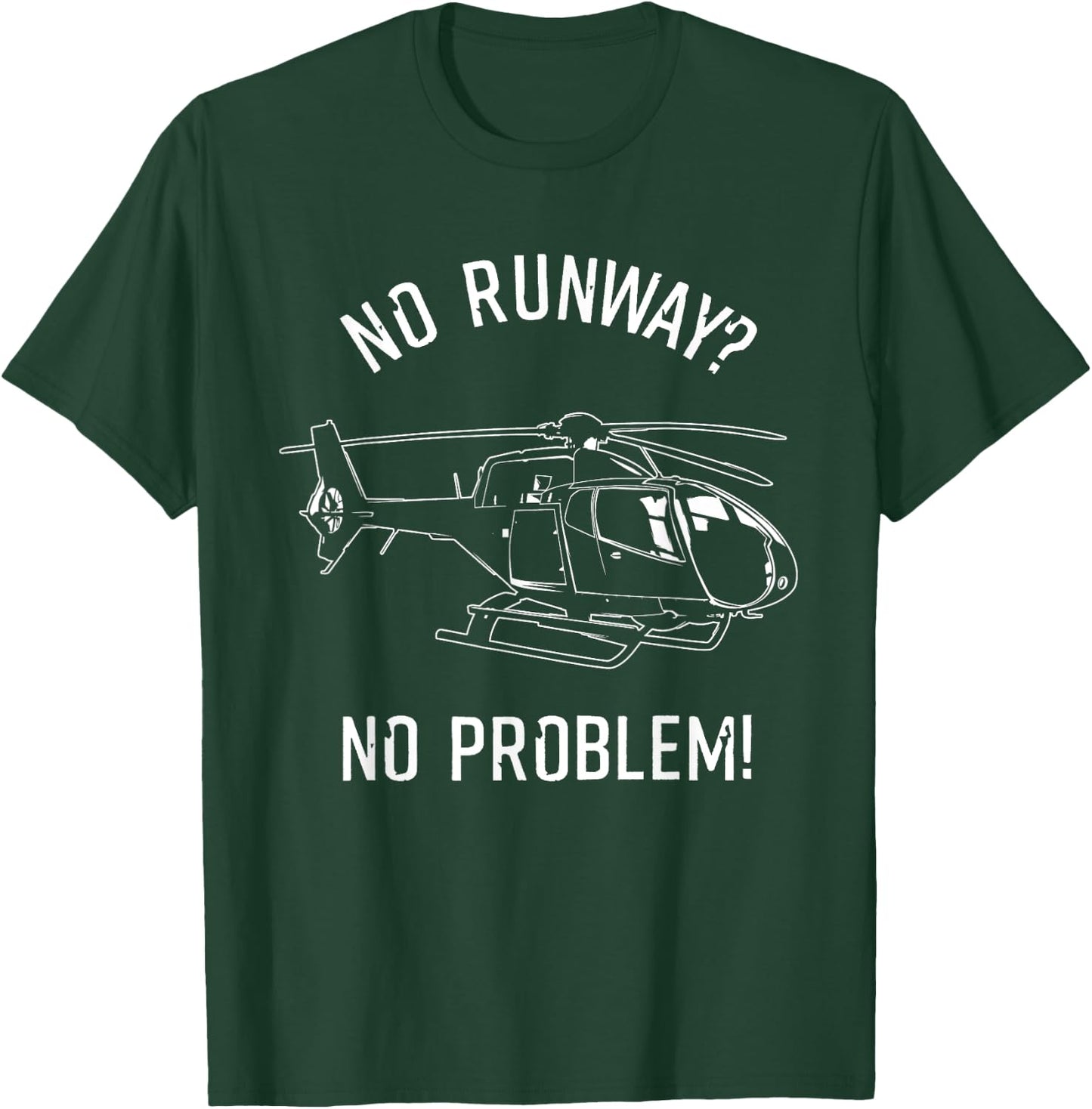 Funny Helicopter Pilot Gift Men Women Cool Flying Helicopter T-Shirt - T-Shirt | Forest