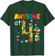 Kids Building Blocks Bricks Awesome at 4 Years Old Birthday Boy T-Shirt - T-Shirt | Forest