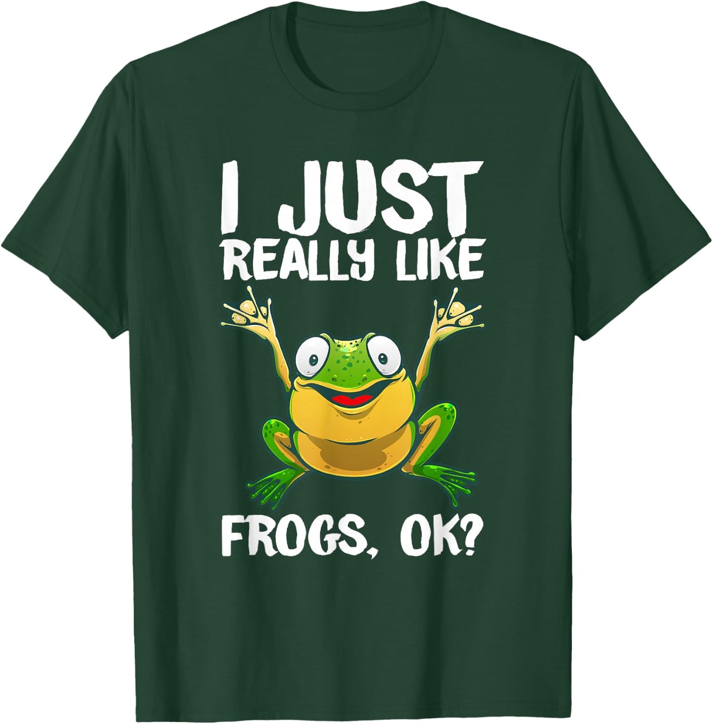 Funny Frog Gift Kids Men Women Cool Tadpole Frog Lover Small T-Shirt - T-Shirt | Forest