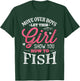 Move Over Boys Let This Girl Show You How To Fish Fishing T-Shirt - T-Shirt | Forest