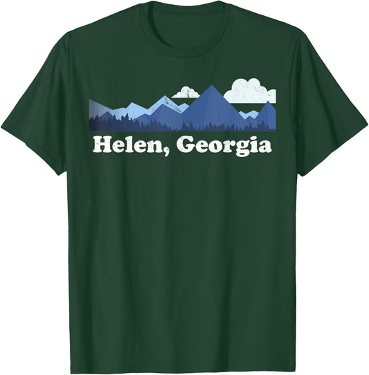 Cute Helen Georgia Retro Blue Ridge Mountains GA T-Shirt - T-Shirt | Forest