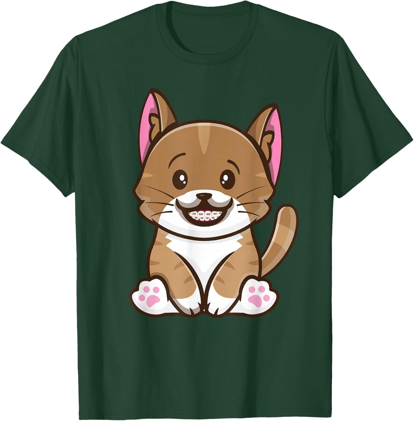 Orthodontist Animal Braces Boys Girls Kids Getting Braces T-Shirt - T-Shirt | Forest