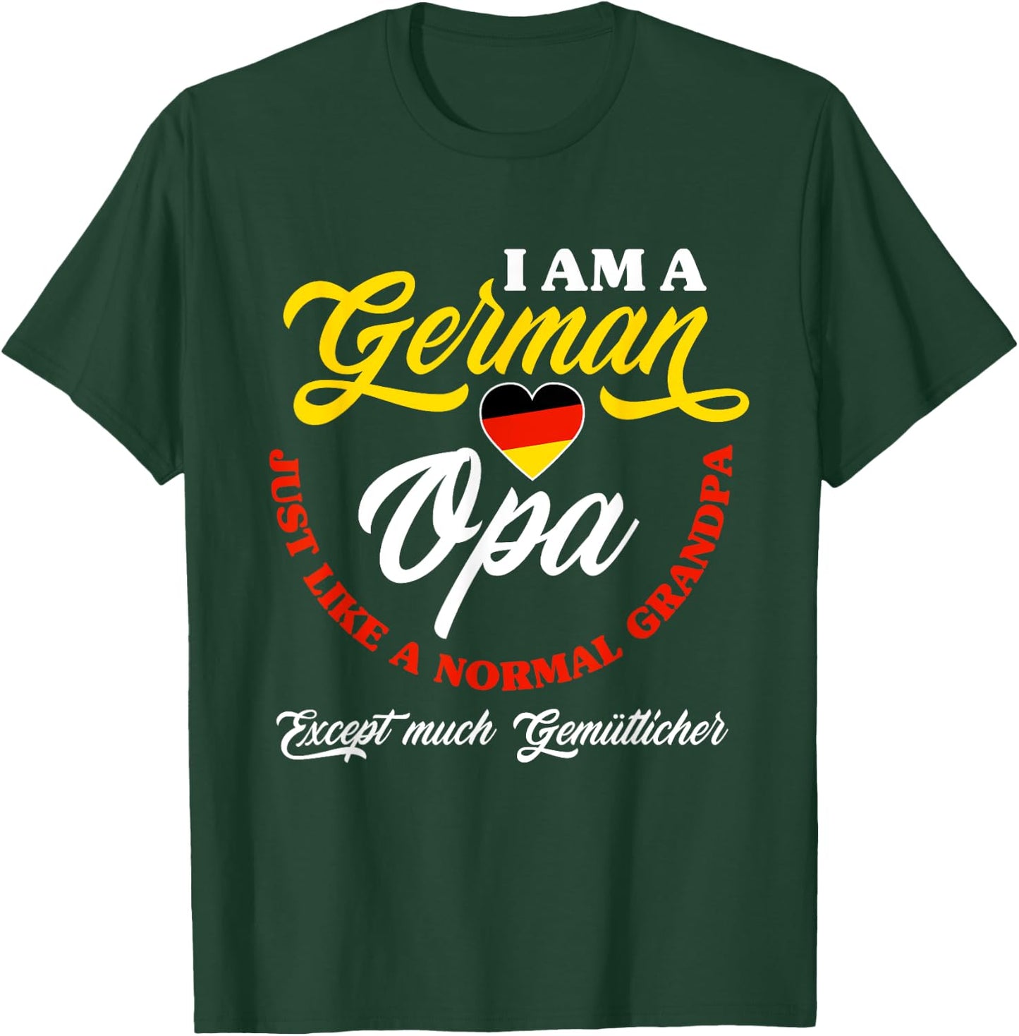 Funny Germany German Opa German Grandpa Deutscher Opa T-Shirt - T-Shirt | Forest