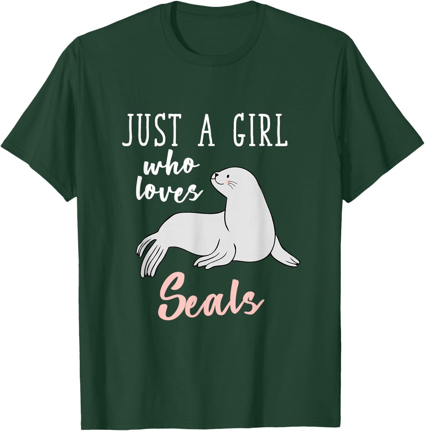 Ocean Animal Lover Gift Women Girls Kids Seal T-Shirt - T-Shirt | Forest