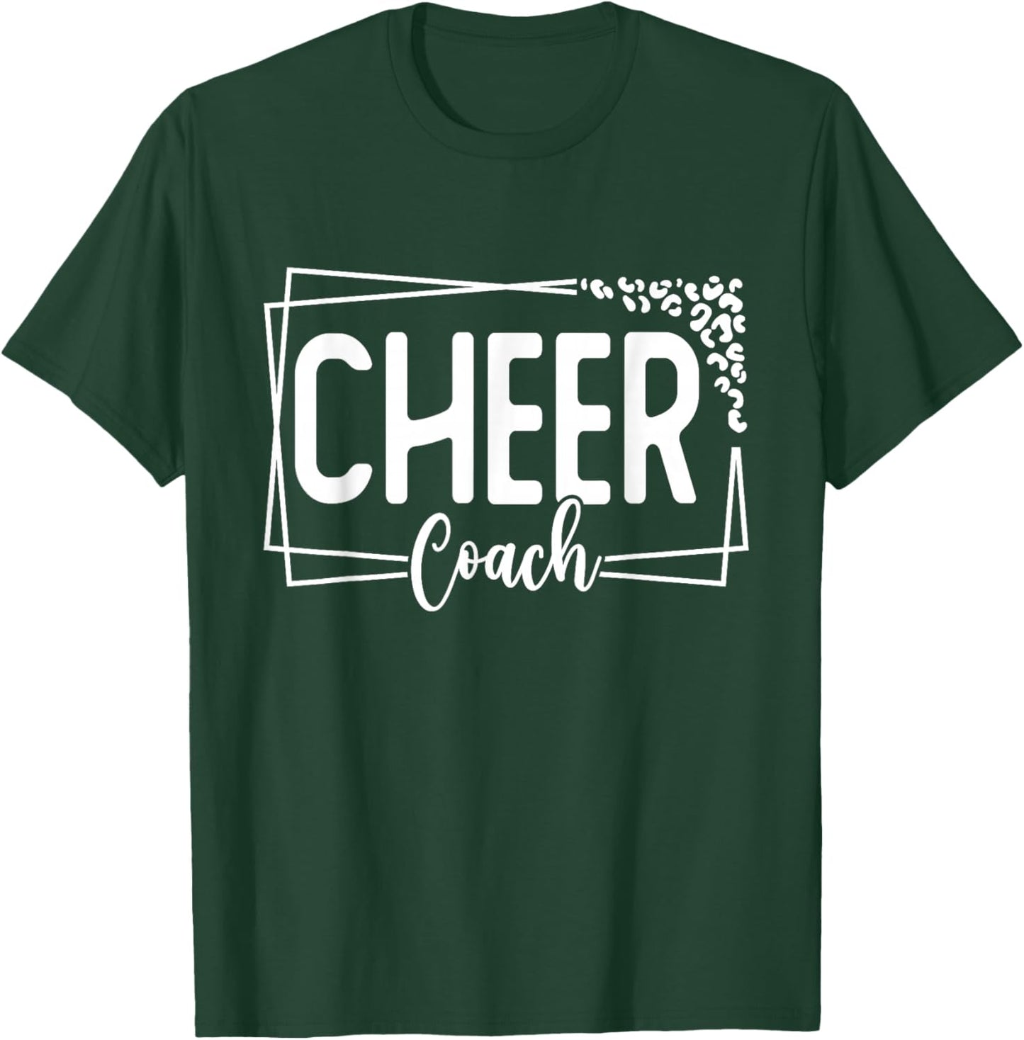 Cheer Coach Funny Design Cute Cheer Coach Cool Coaching T-Shirt - T-Shirt | Forest