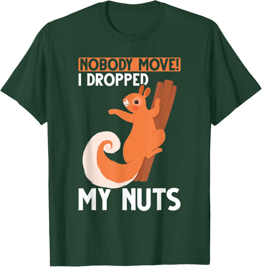 Funny Squirrel Nut Lover Forest Animal Rodent T-Shirt - T-Shirt | Forest