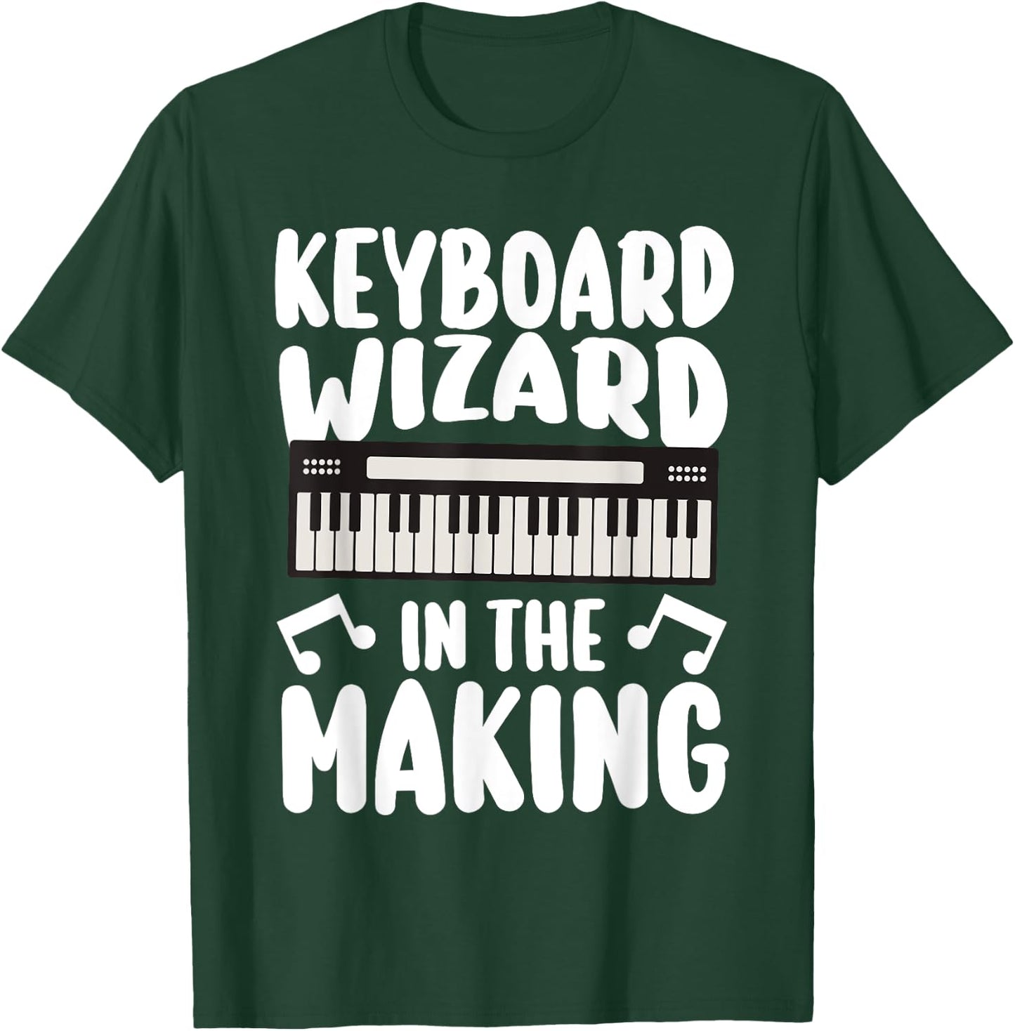 Piano Keyboarder Keyboardist Keyboard T-Shirt - T-Shirt | Forest