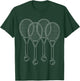 Tennis Men's Women's Boys Tennis Racket Balls T-Shirt - T-Shirt | Forest