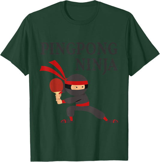 Ping Pong Ninja Funny table tennis Boys Gift T-Shirt - T-Shirt | Forest