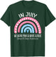 Rainbow June We Wear Pink Blue GBS Group B Strep Awareness T-Shirt - T-Shirt | Forest