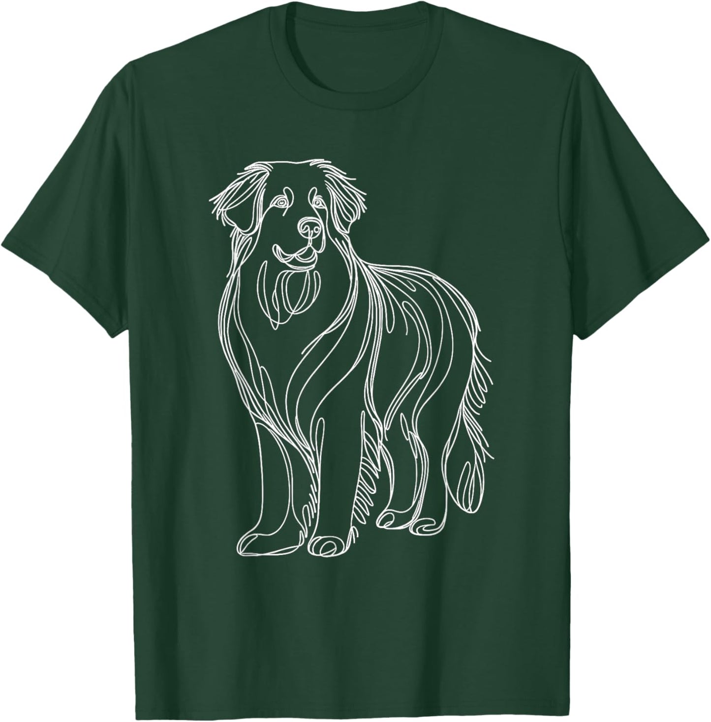 Line Art Hovawart Hovawarts T-Shirt - T-Shirt | Forest