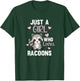 Just A Girl Who Loves Racoons Kawaii Raccoon for Girls T-Shirt - T-Shirt | Forest