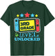 Game Gaming 3rd Grade Level Unlocked First Day Boys Gifts T-Shirt - T-Shirt | Forest