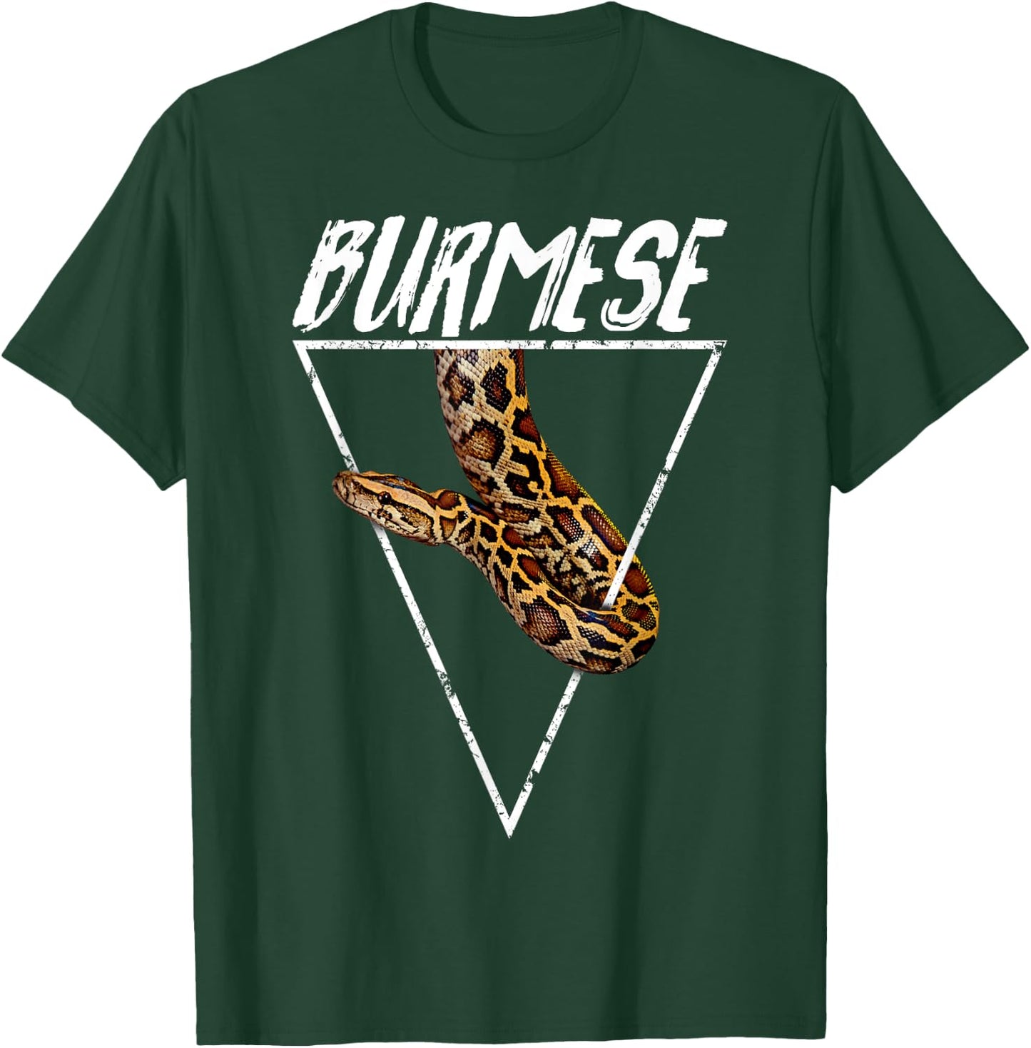 Burmese Python Owner Geometric T-Shirt - T-Shirt | Forest