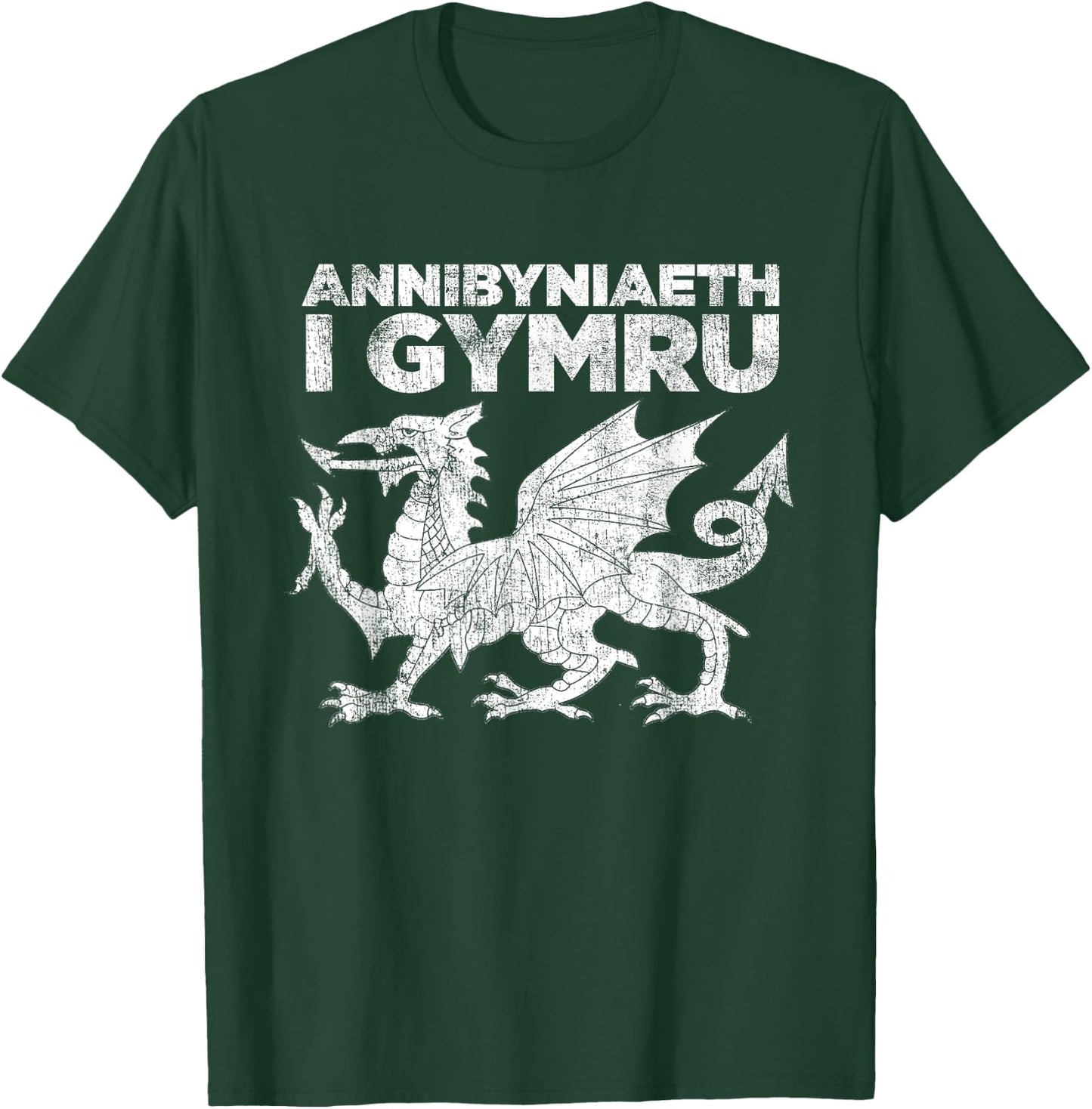 Welsh Independence Shirt Red Dragon Wales Cymru Annibyniaeth T-Shirt - T-Shirt | Forest