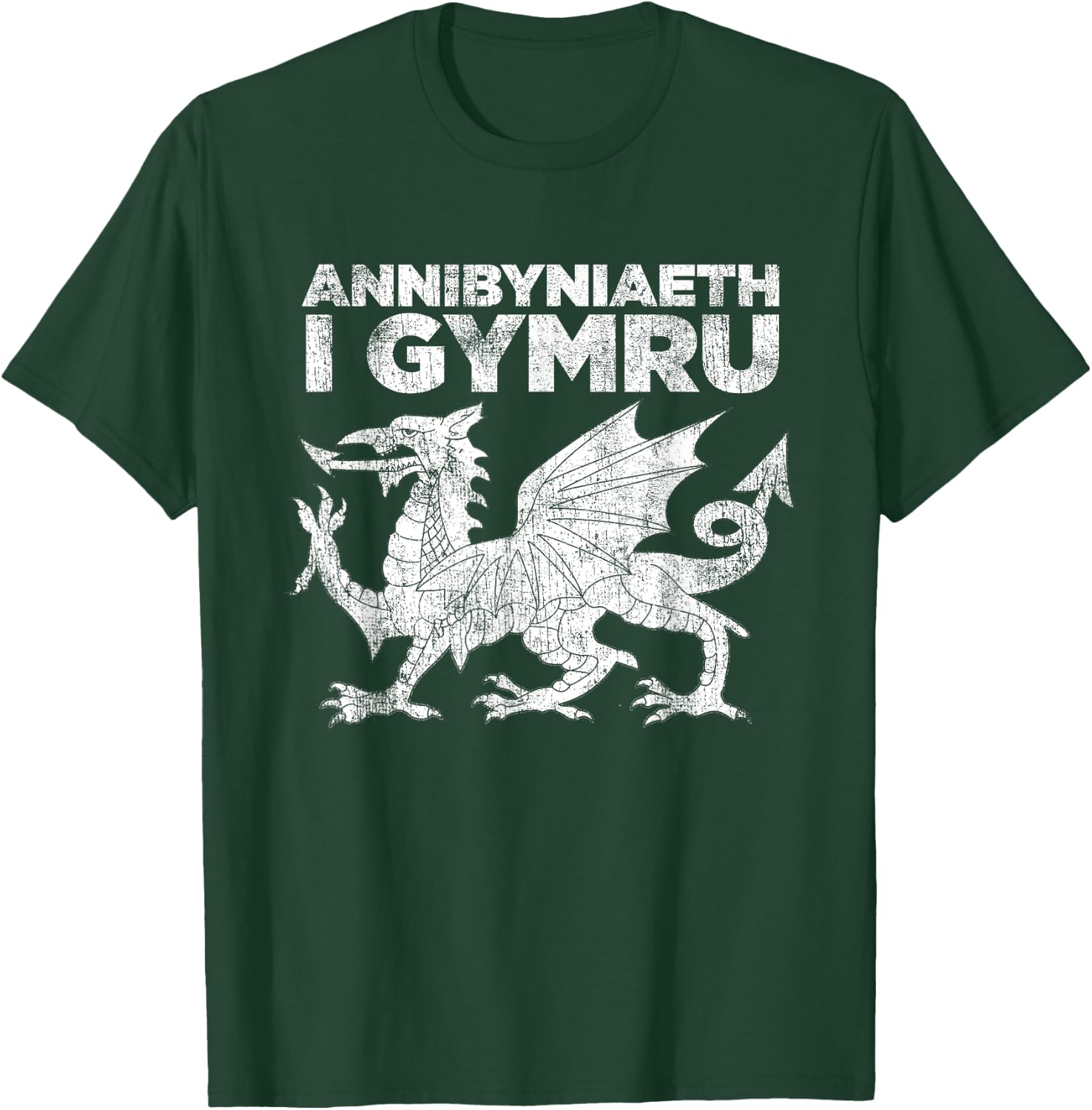 Welsh Independence Shirt Red Dragon Wales Cymru Annibyniaeth T-Shirt - T-Shirt | Forest