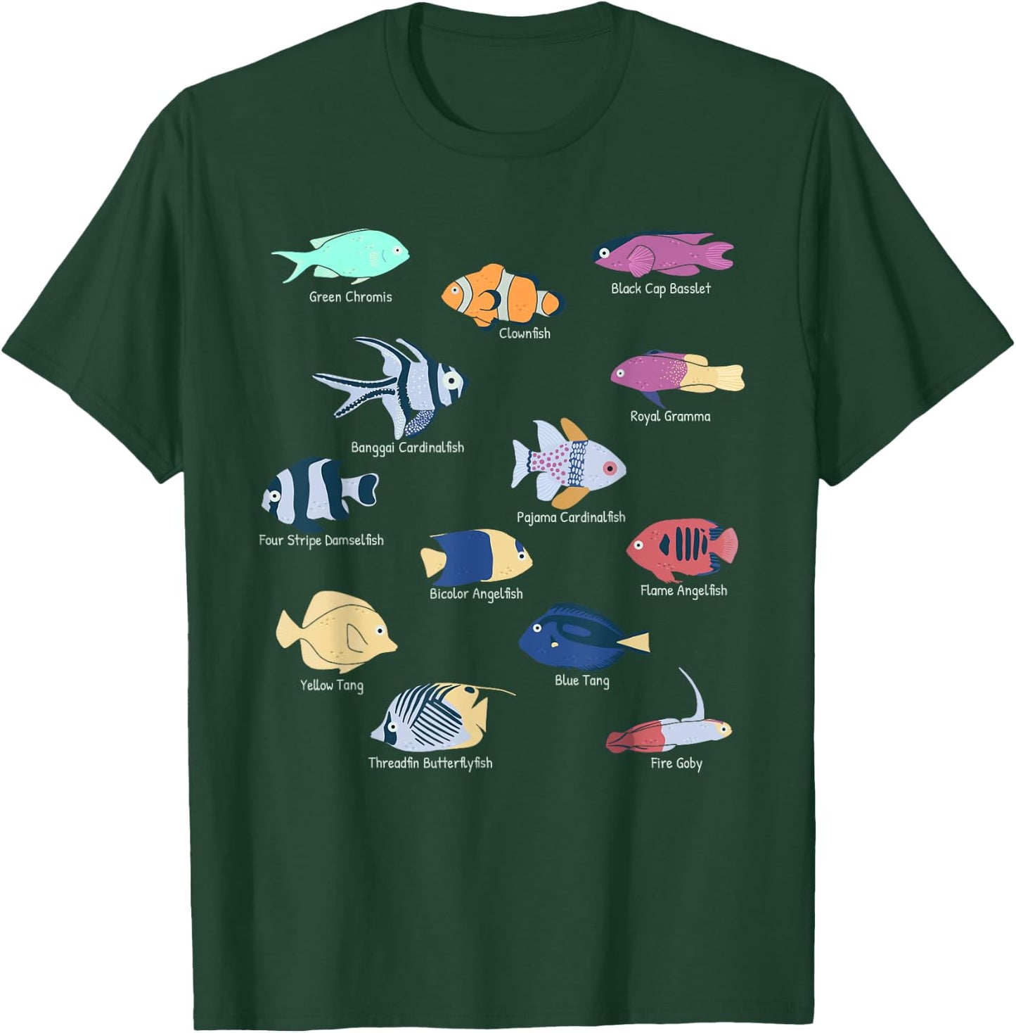 Coral Reefs Tropical Fishes In Reef Aquariums Fish Tank T-Shirt - T-Shirt | Forest