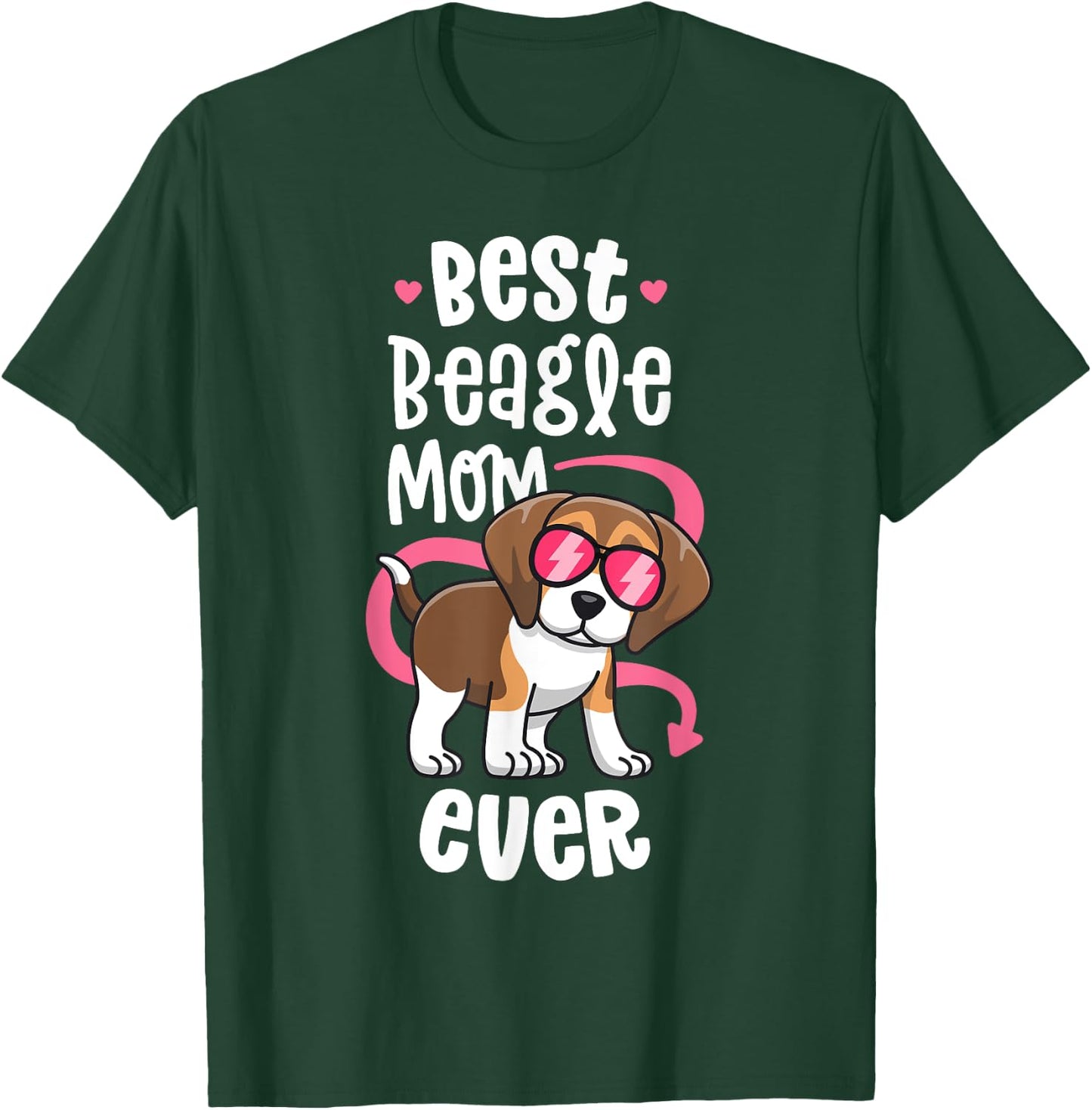 Best Beagle Mom Shirts Women Love My Beagle Lover Gifts T-Shirt - T-Shirt | Forest