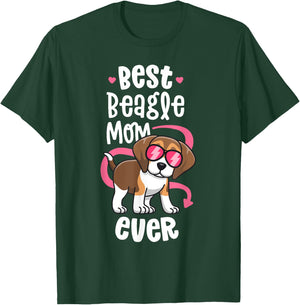 Best Beagle Mom Shirts Women Love My Beagle Lover Gifts T-Shirt - T-Shirt | Forest