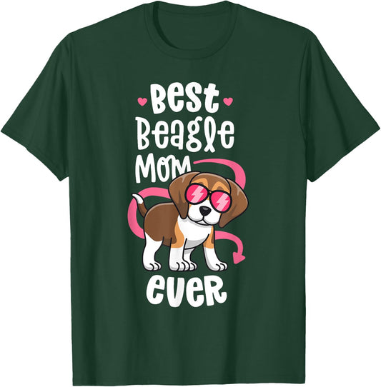 Best Beagle Mom Shirts Women Love My Beagle Lover Gifts T-Shirt - T-Shirt | Forest