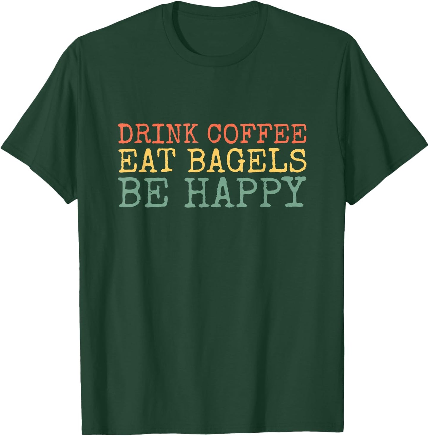 Bagels and Coffee for Bagel Lovers T-Shirt - T-Shirt | Forest