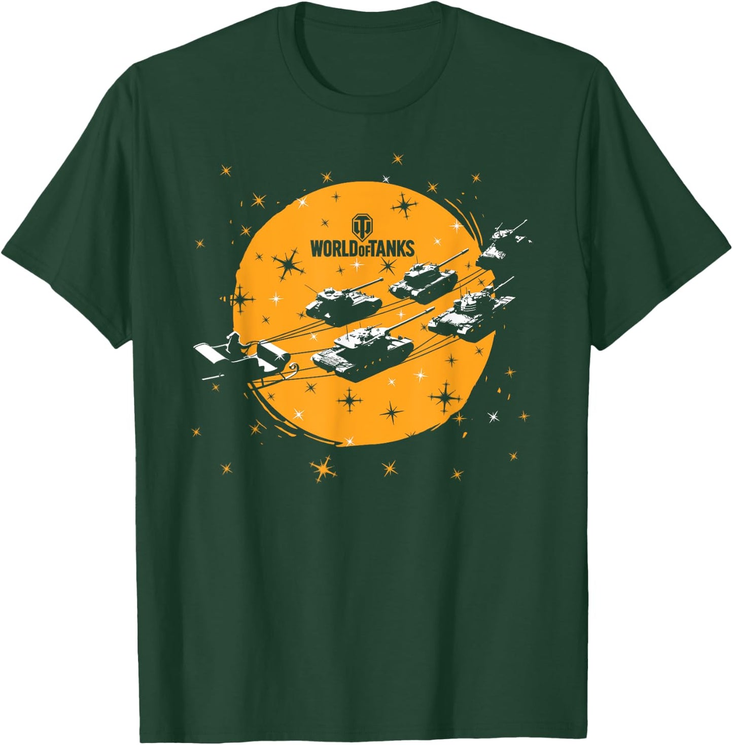 World of Tanks Santa & Tankdeer T-Shirt - T-Shirt | Forest