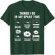 Things I do in My Spare time Airplane Gift T-Shirt - T-Shirt | Forest