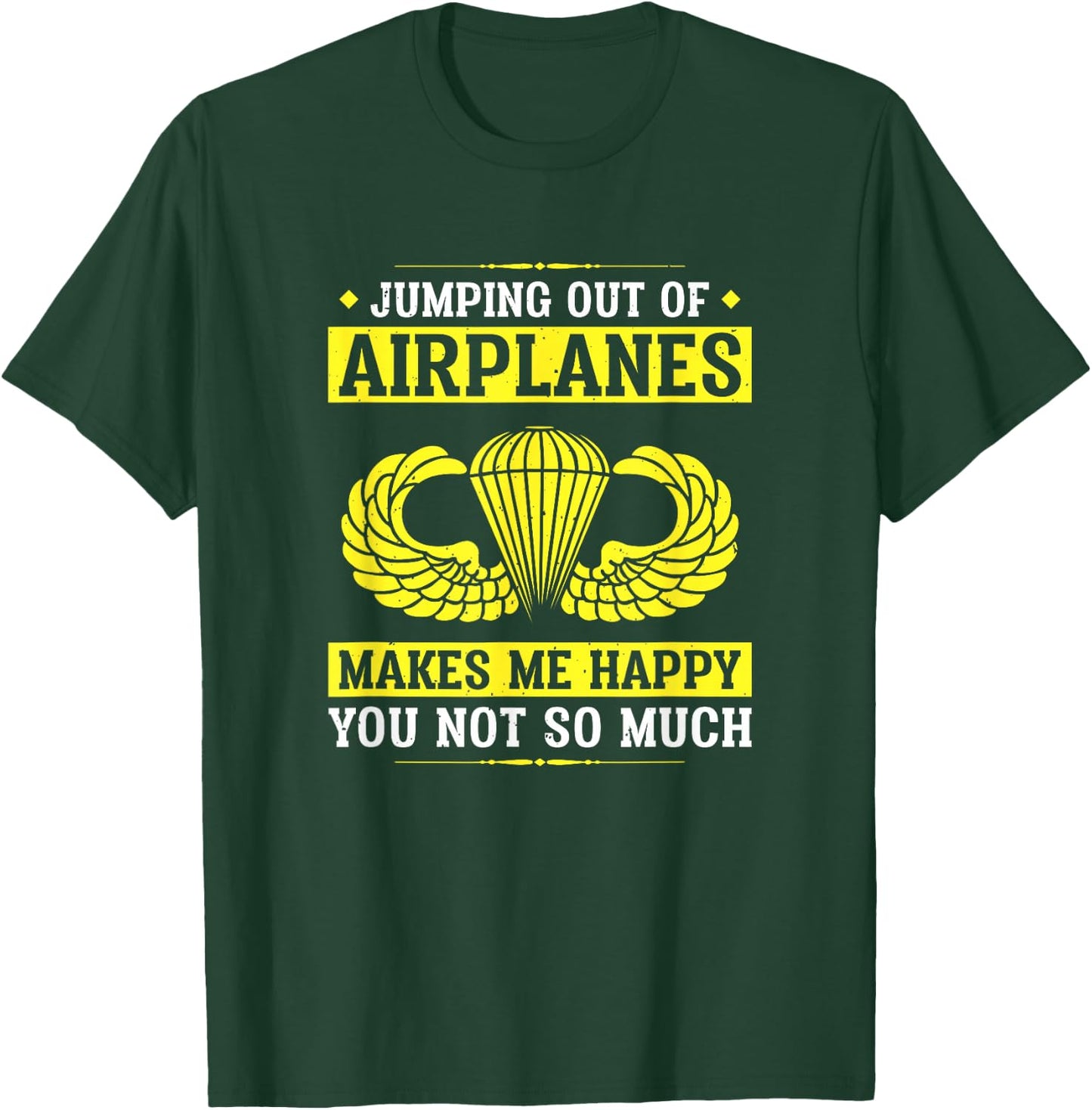 82nd Airborne Shirts | Jump Wings Paratrooper T-Shirt - T-Shirt | Forest