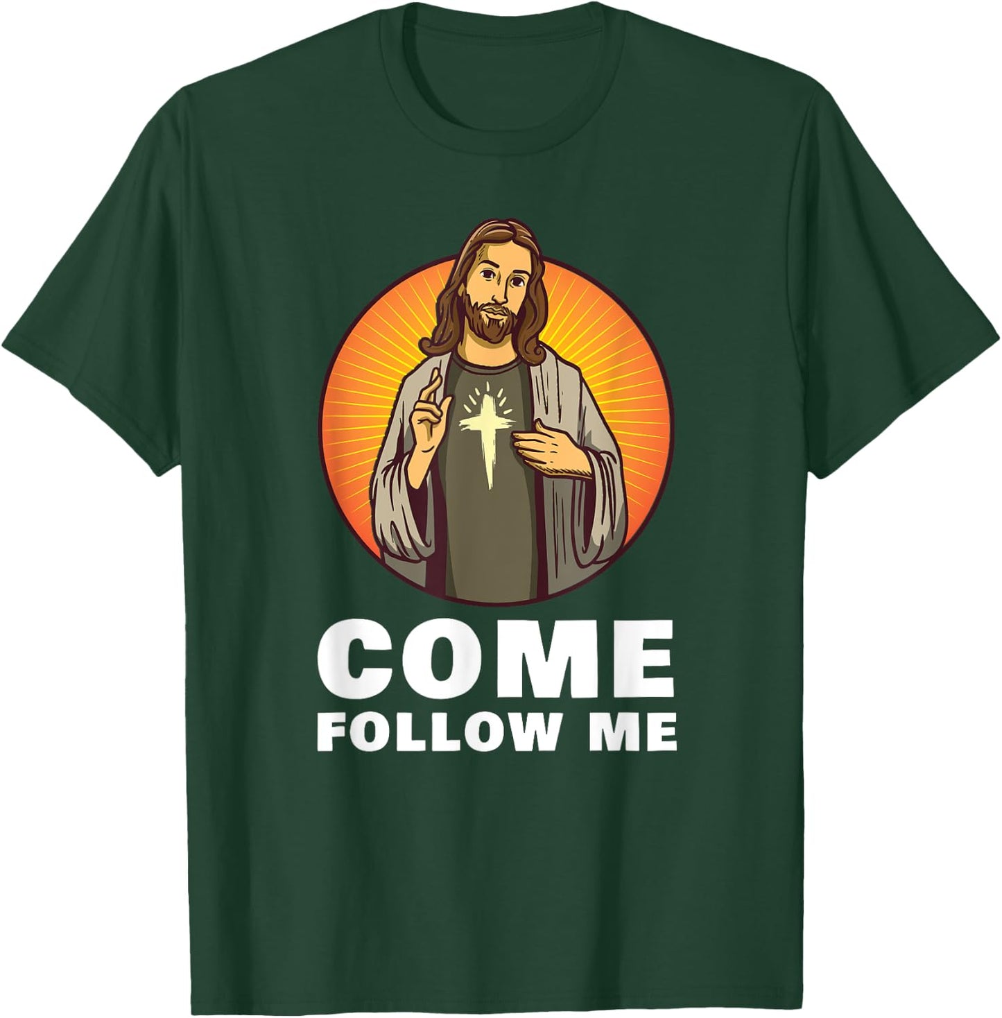 Jesus Christ Christmas Come follow me T-Shirt - T-Shirt | Forest