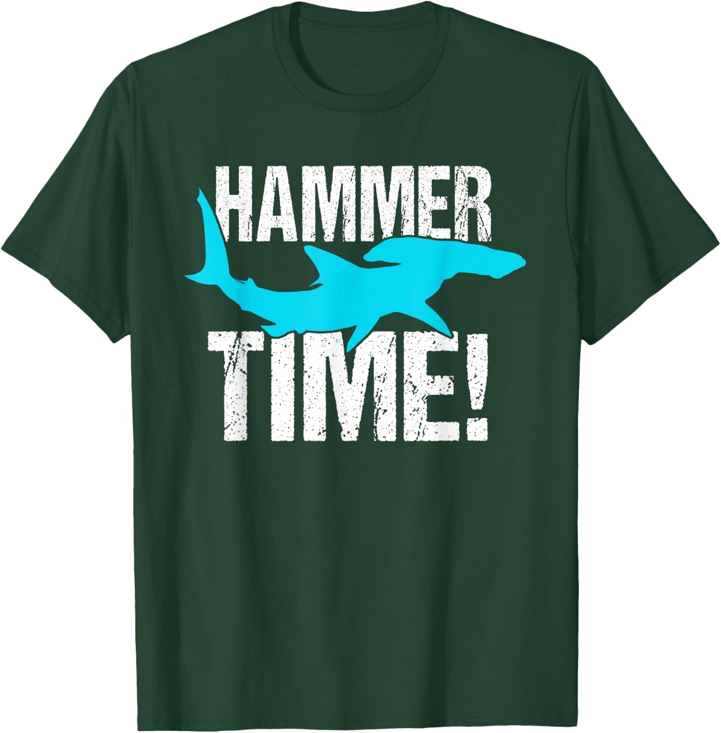 Funny hammer shark Gift divers T-Shirt - T-Shirt | Forest