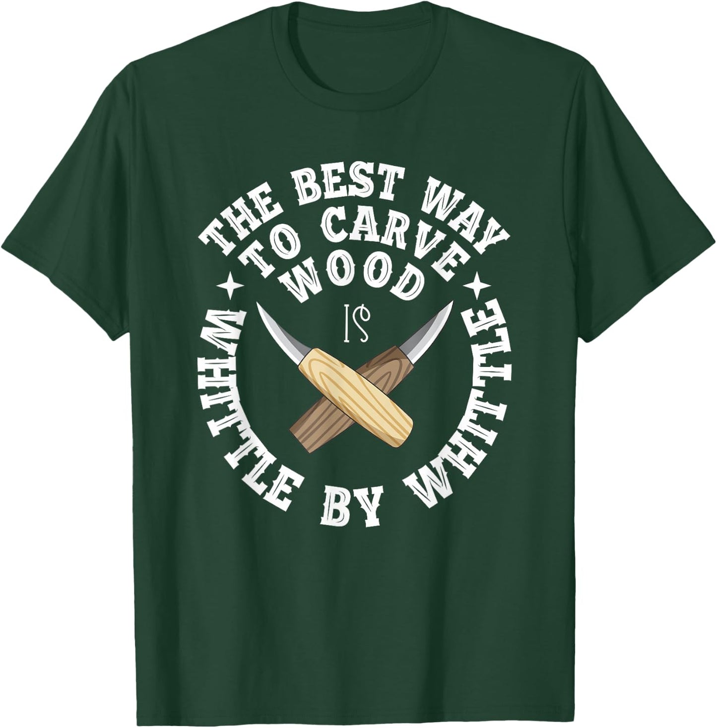 Funny Wood Carving Whittling Woodworking Tools Carpenter T-Shirt - T-Shirt | Forest
