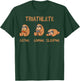 Gamer Triathlete Funny Gaming Sloth Playing Video Game Nerd T-Shirt - T-Shirt | Forest