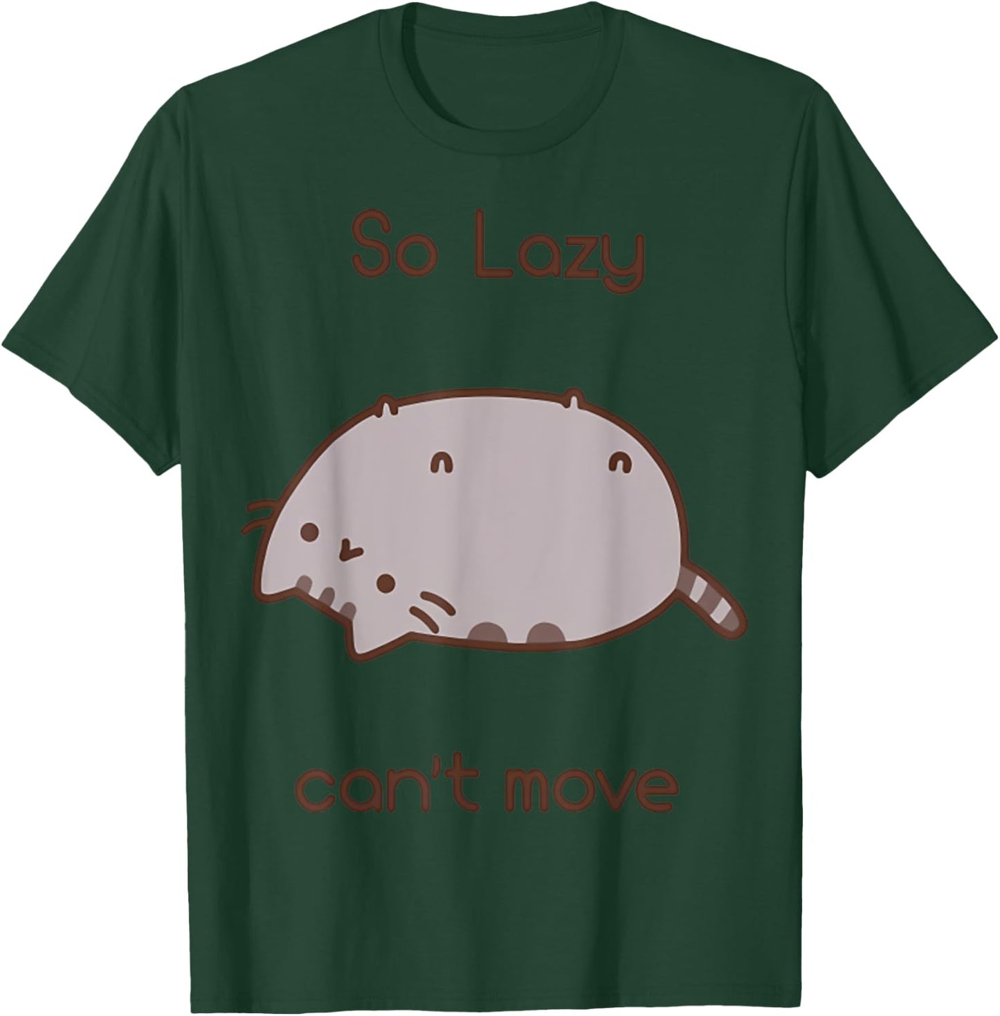 The Cat Is So Lazy And He Cant Move Animal Funny Women T-Shirt - T-Shirt | Forest