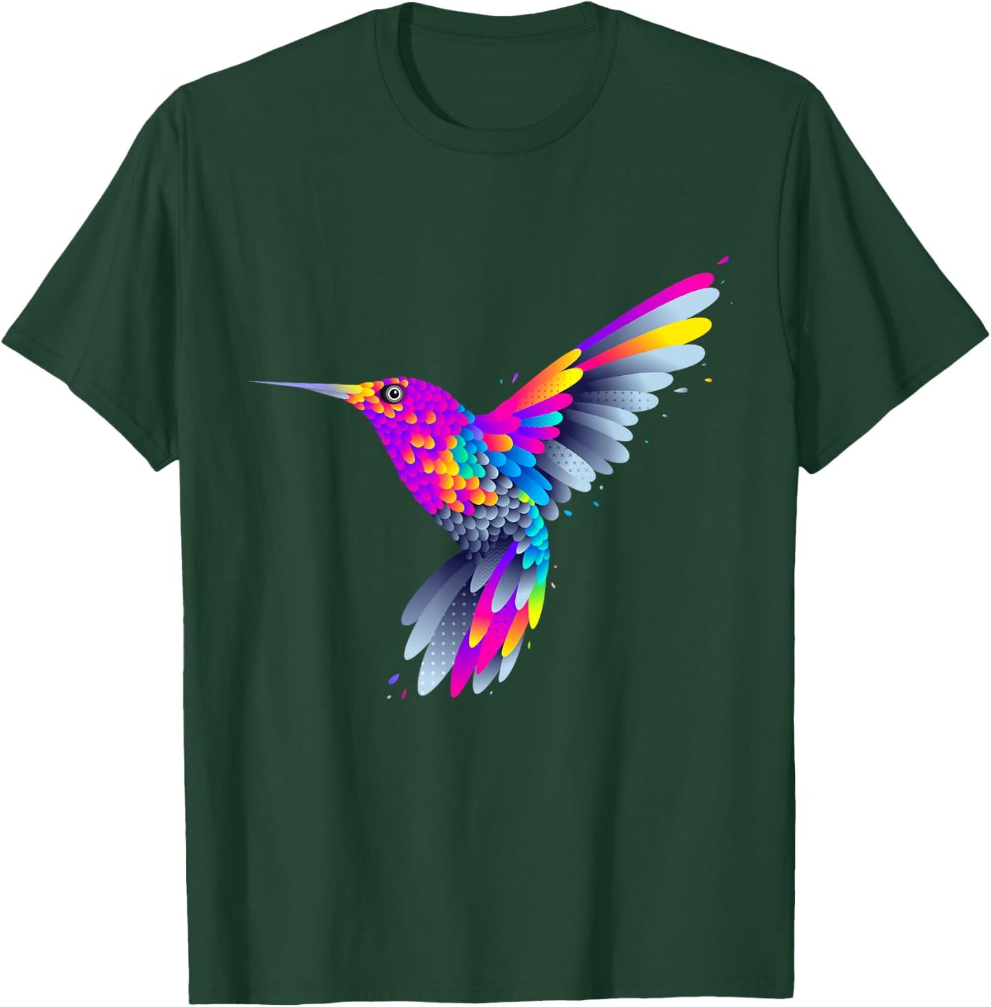 Colorful Peaceful Bird , I Love Birds, Birds Graphic T-Shirt - T-Shirt | Forest