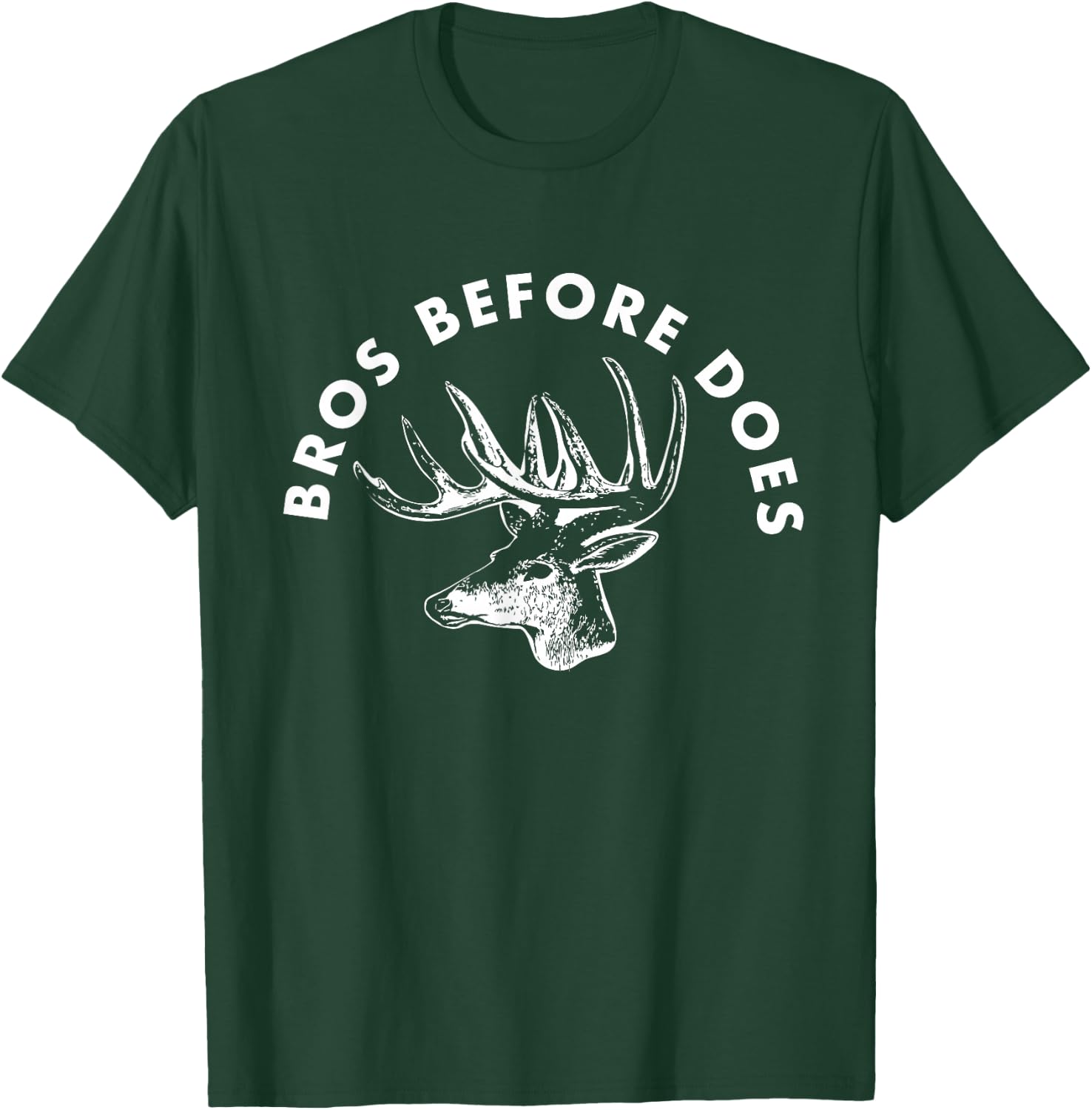 Funny Bachelor Party Hunting Trip Bros Before Does For Groom T-Shirt - T-Shirt | Forest